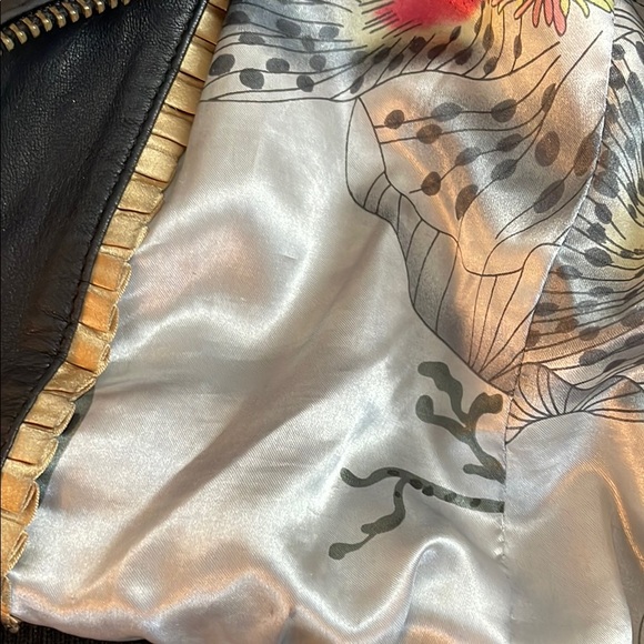 Mackage for Aritzia Black Leather lambskin Bomber Jacket xxs - Picture 7 of 8